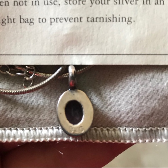 Silver and Amethyst Red Envelope necklace - Picture 4 of 5